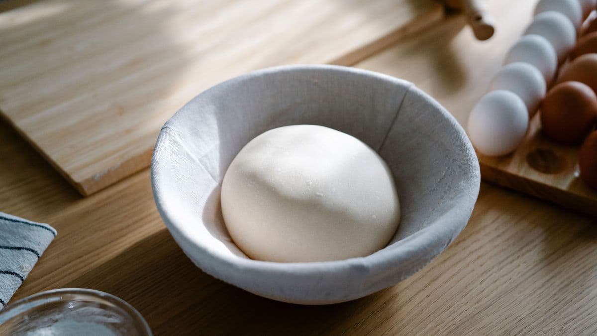 Soft nankhatai dough ready to shape 