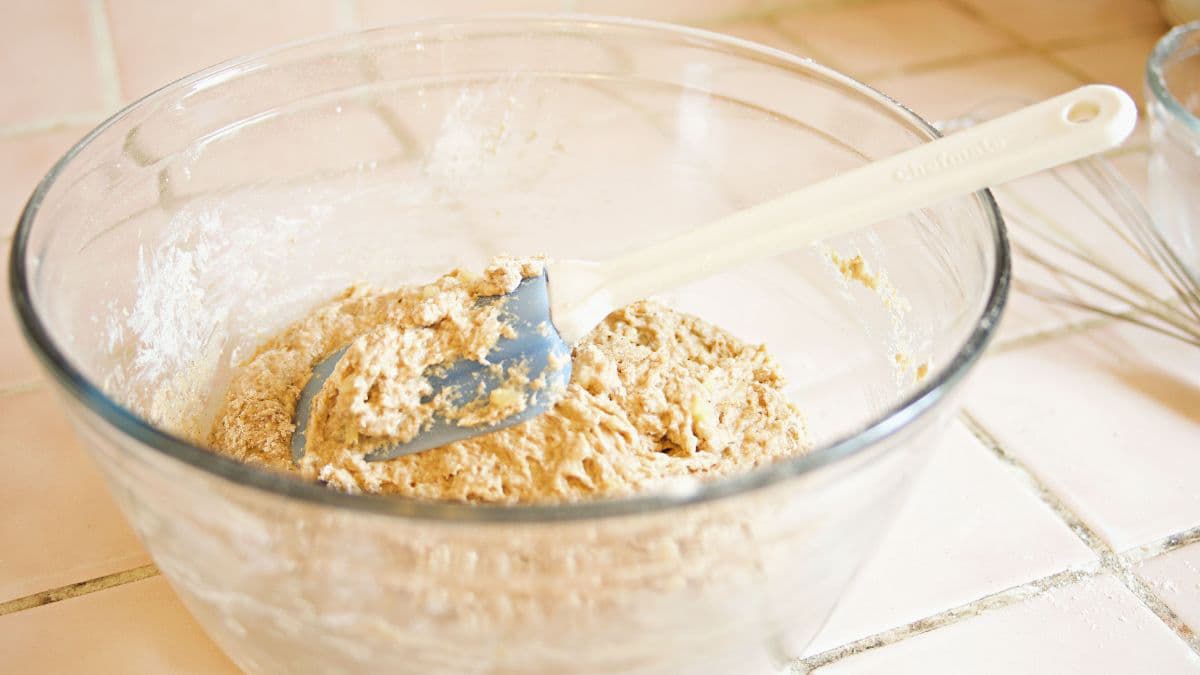 Cocoa mixture in a pan