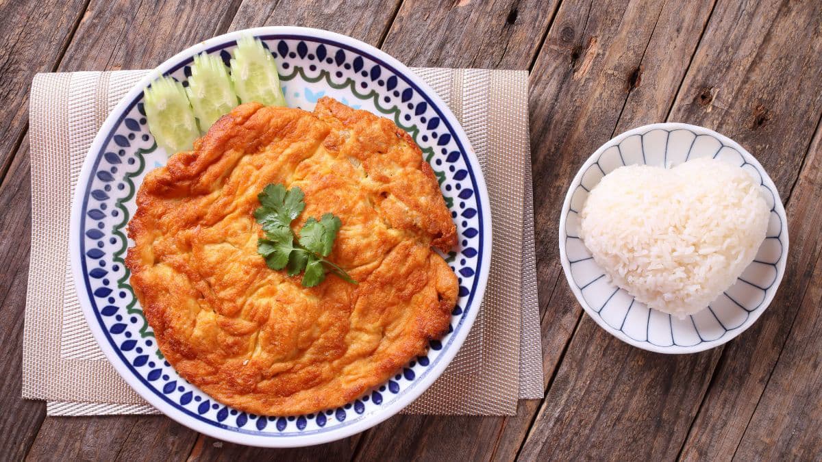  Omelette with rice