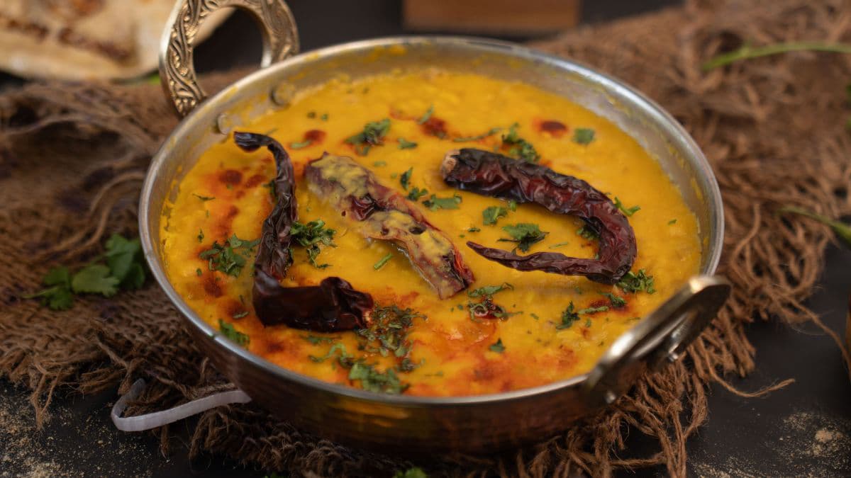 Thick dal in a pan