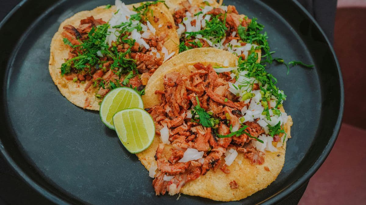 Pulled pork tacos.
