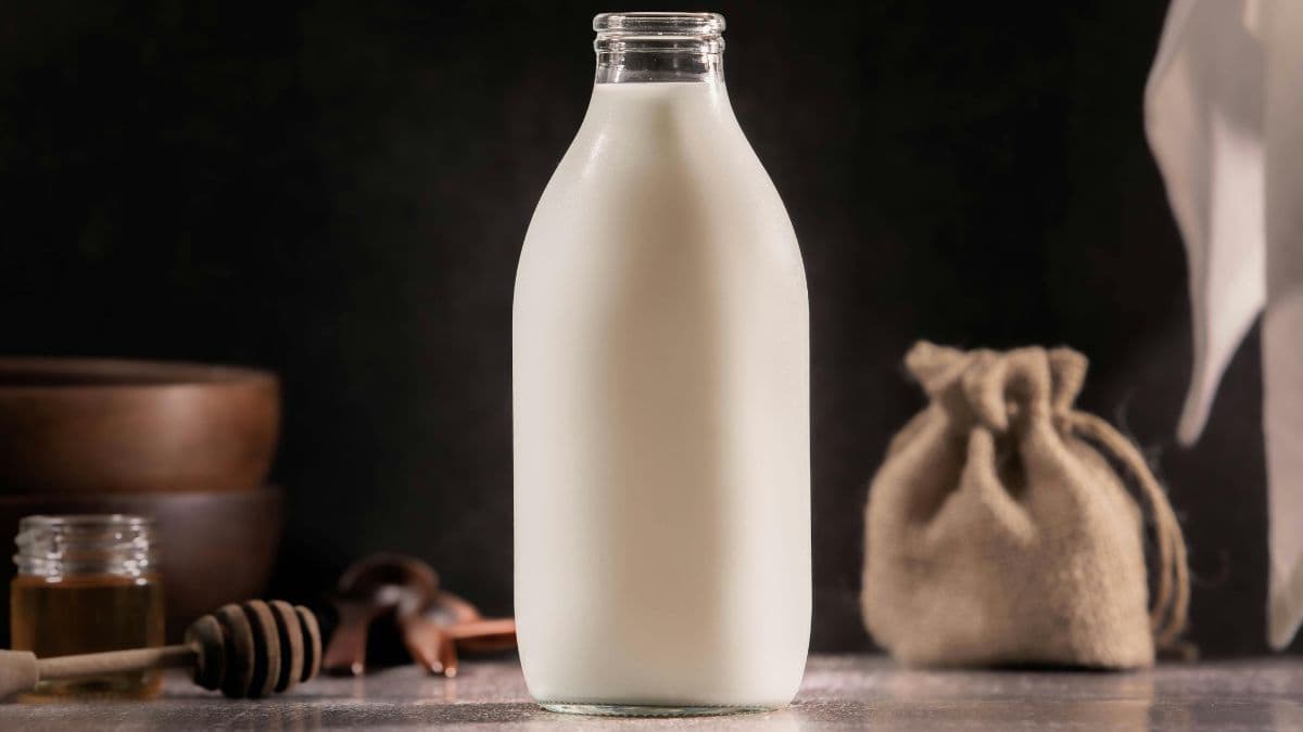 A bottle of milk