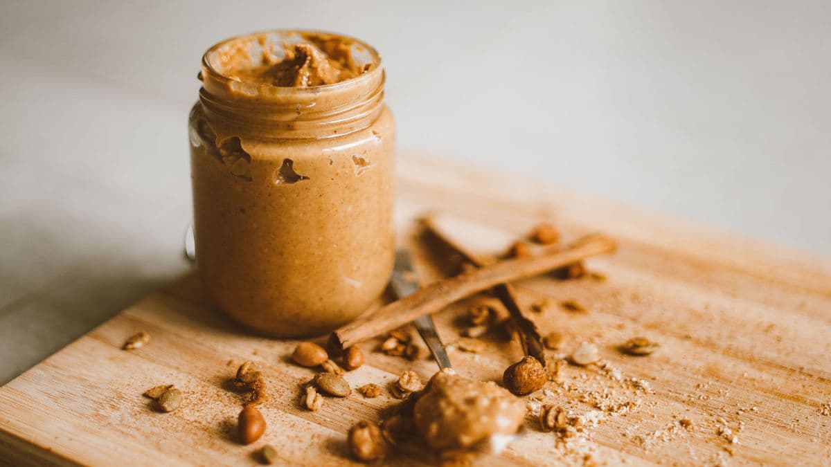 Peanut Butter in the glass jar