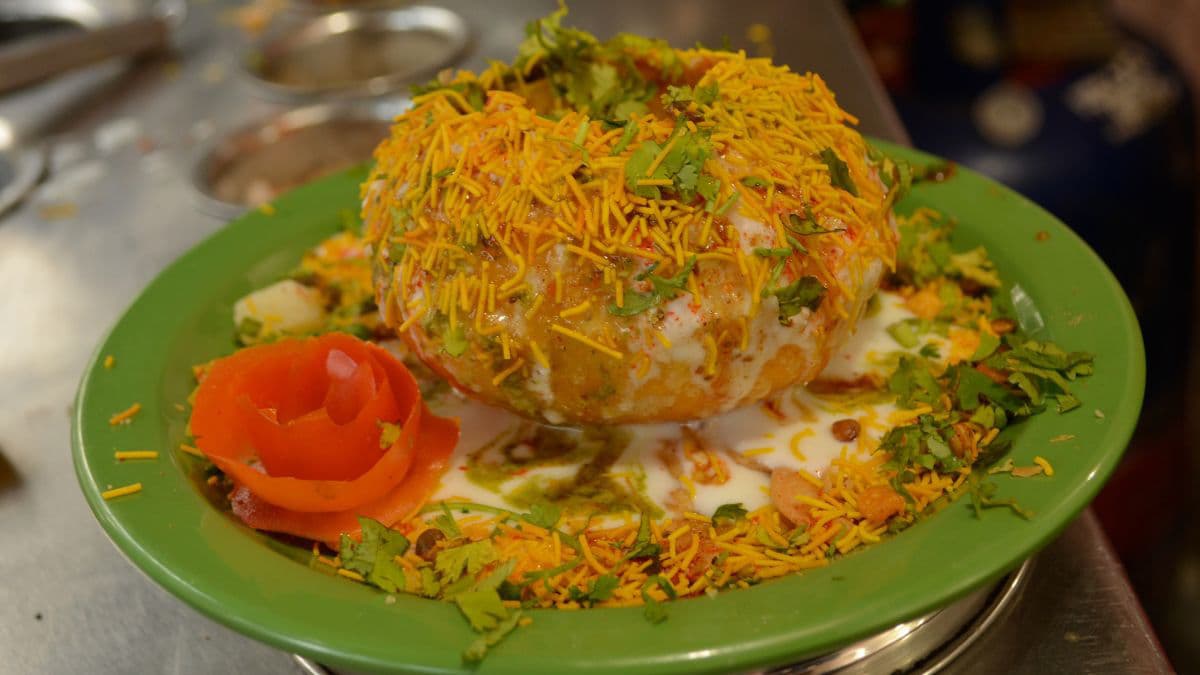  Assembled kachori chaat