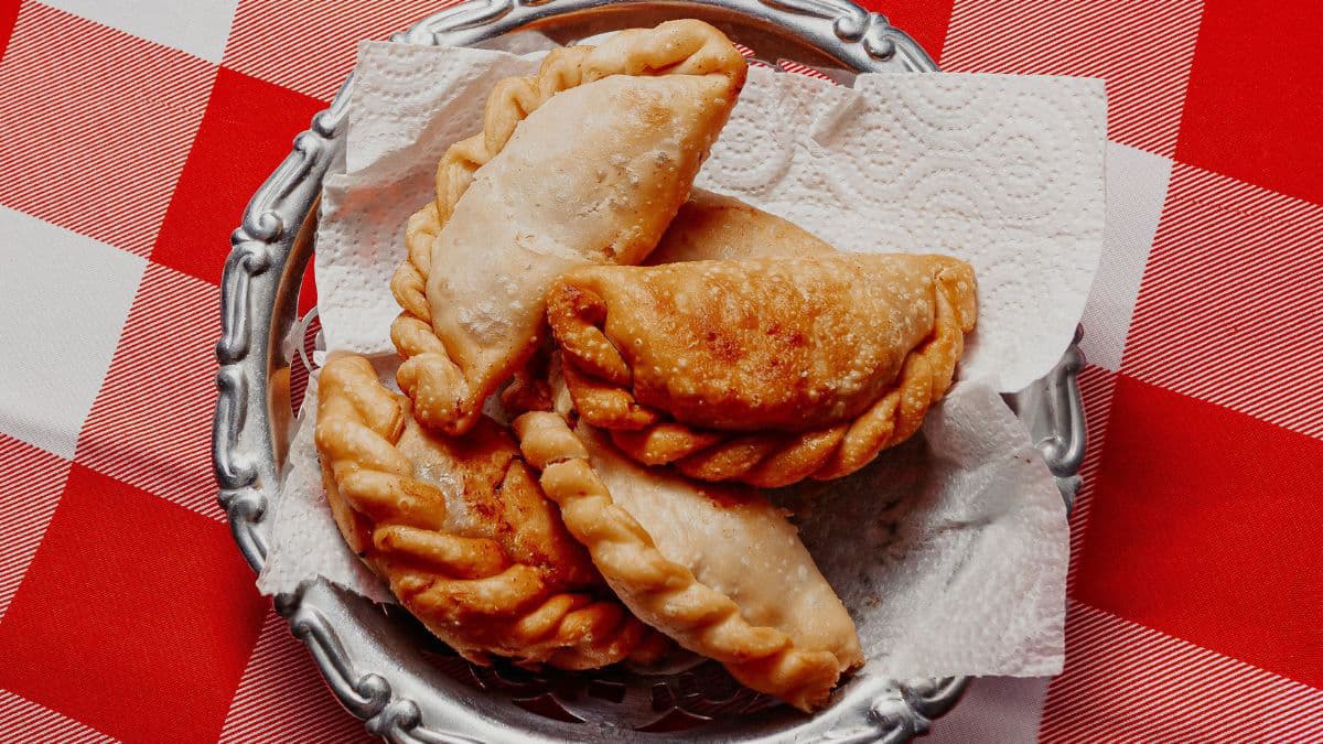 Festive gujiya with sweet filling