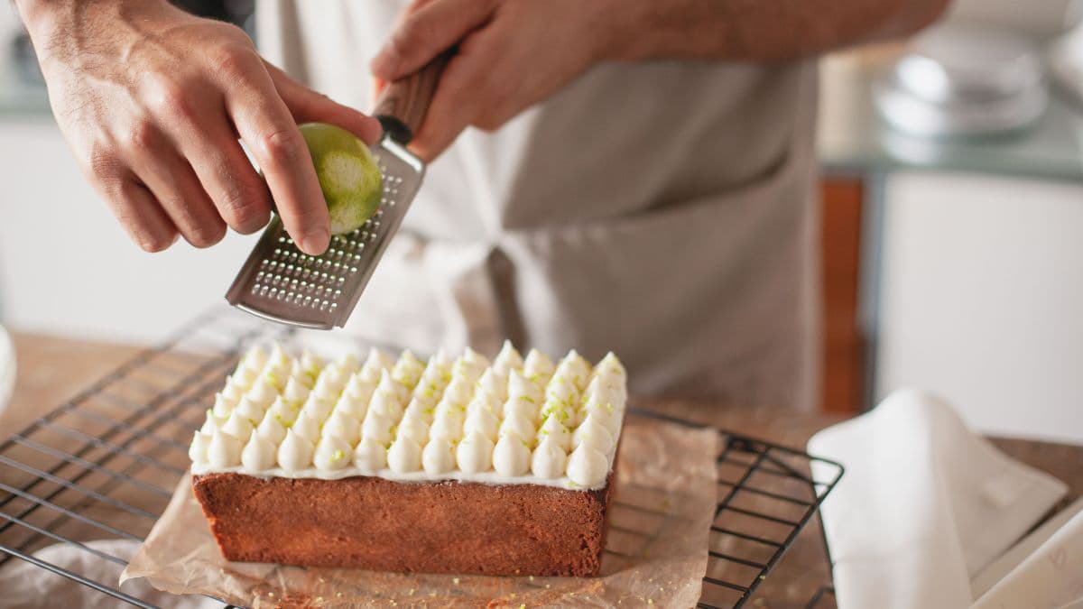 Sliced lemon loaf cake