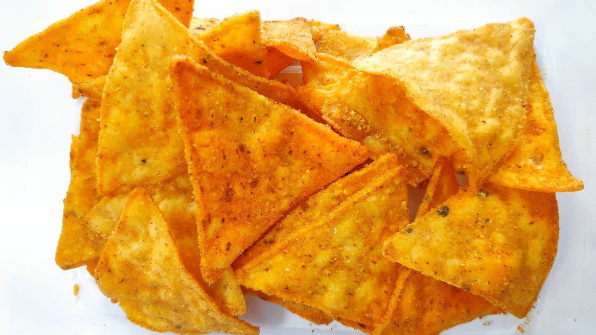 A bunch of tortilla chips