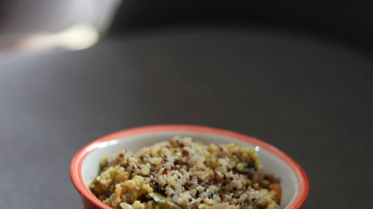 A close-up of dalia in a bowl. 