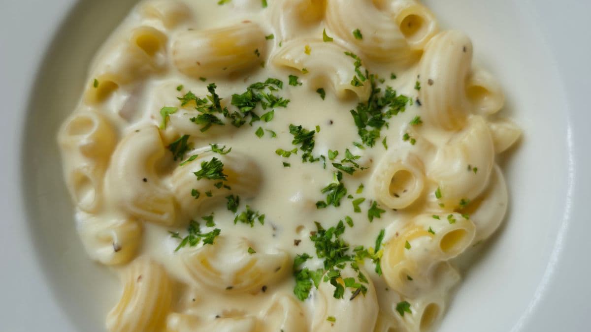 Mac and cheese sauce.