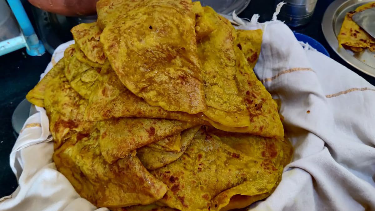 Stack of authentic Karnataka-style boli Sweet