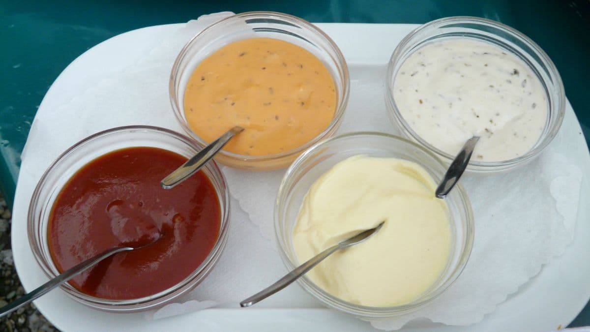 Sauces for dumplings.