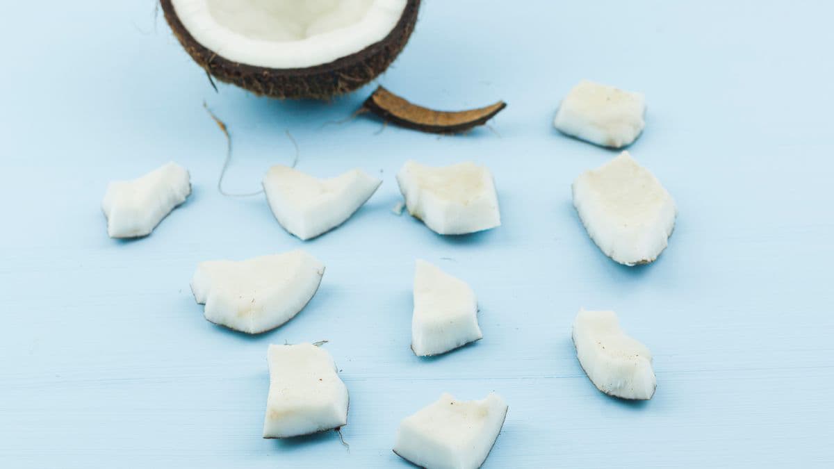 Leftover coconut pulp for homemade coconut flour