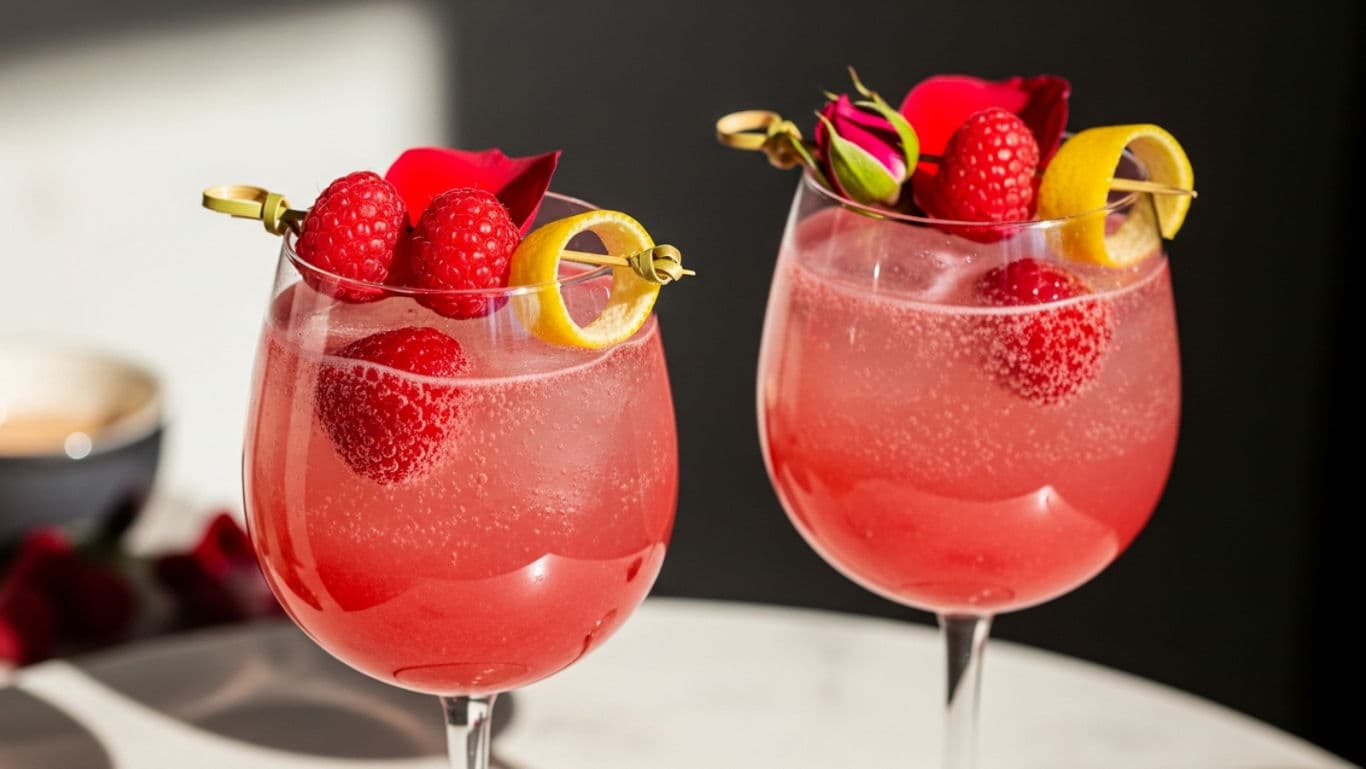 Sparkling rose