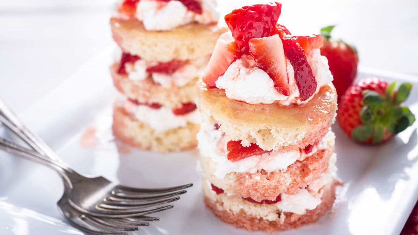 Strawberry Shortcake Stacks with Whipped Cream Layers