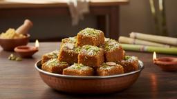 Sugarcane Mithai Bites, a dleicious sweet treat for your Dusshera