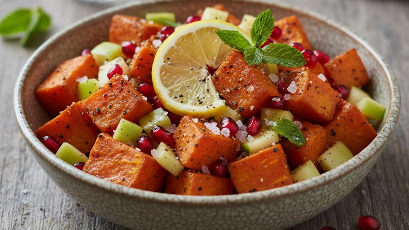 Sweet potato chaat