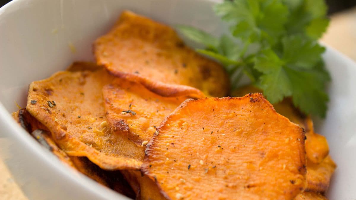 Chips in a bowl