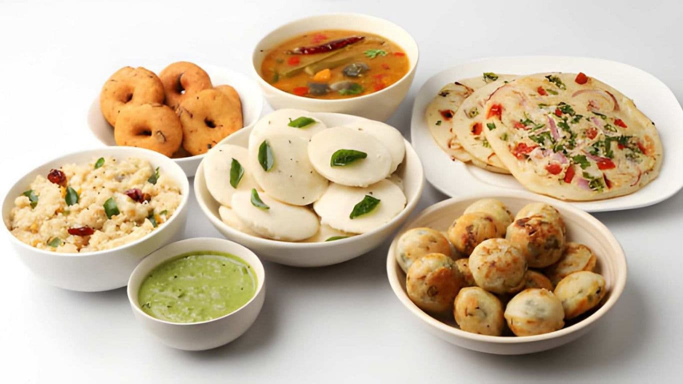 Tamil Nadu Traditional Breakfast.