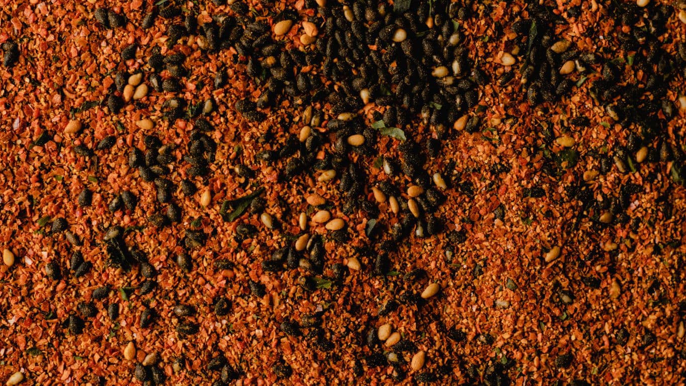 Close-up of Mixed Spice and Seed Blend Texture
