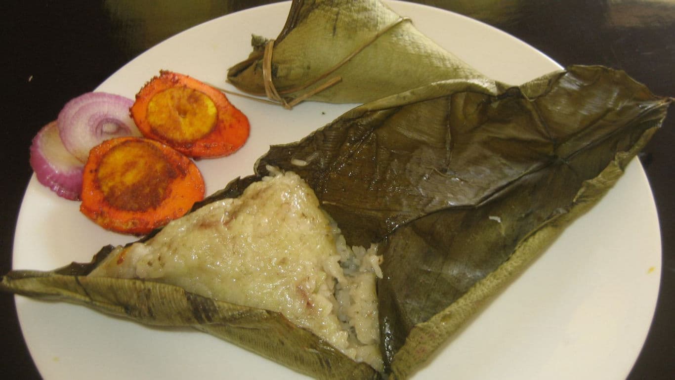Rice cake bhangui.