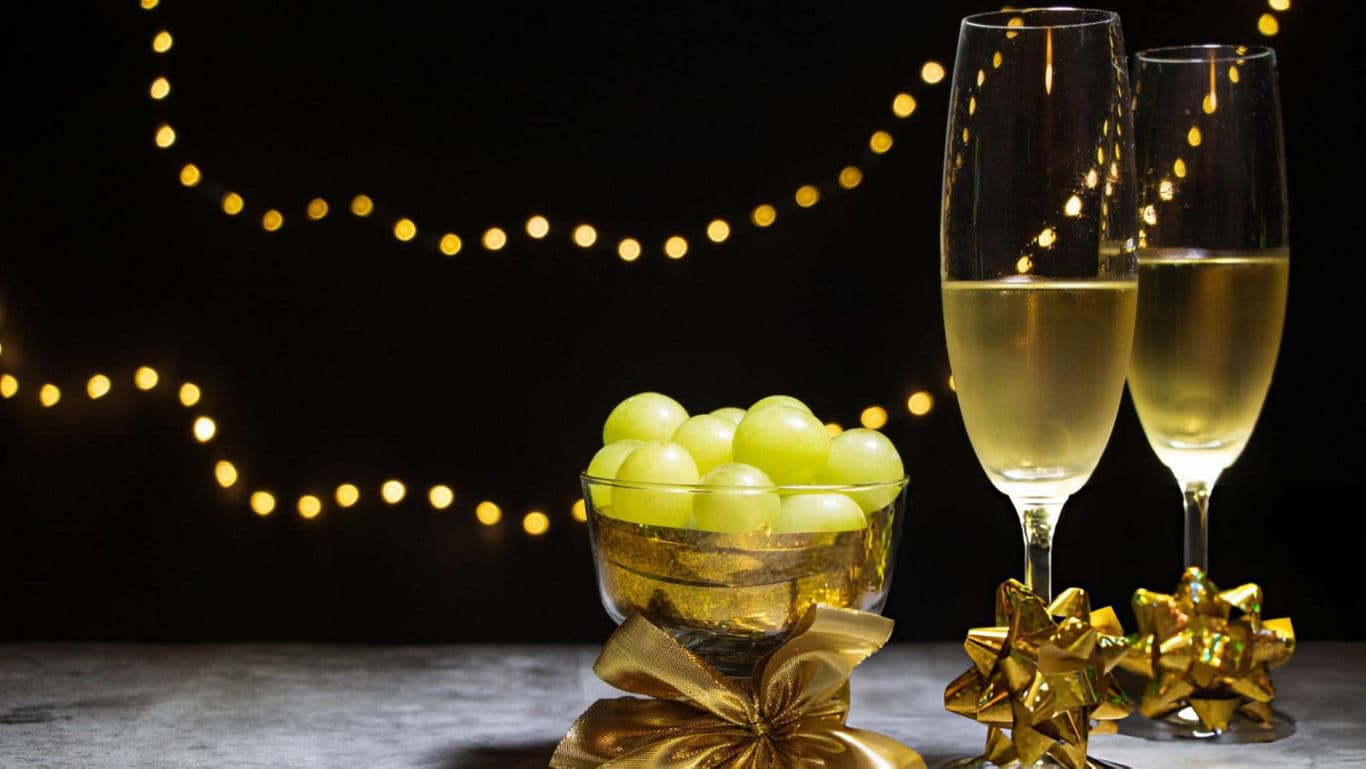 Twelve grapes at New Year