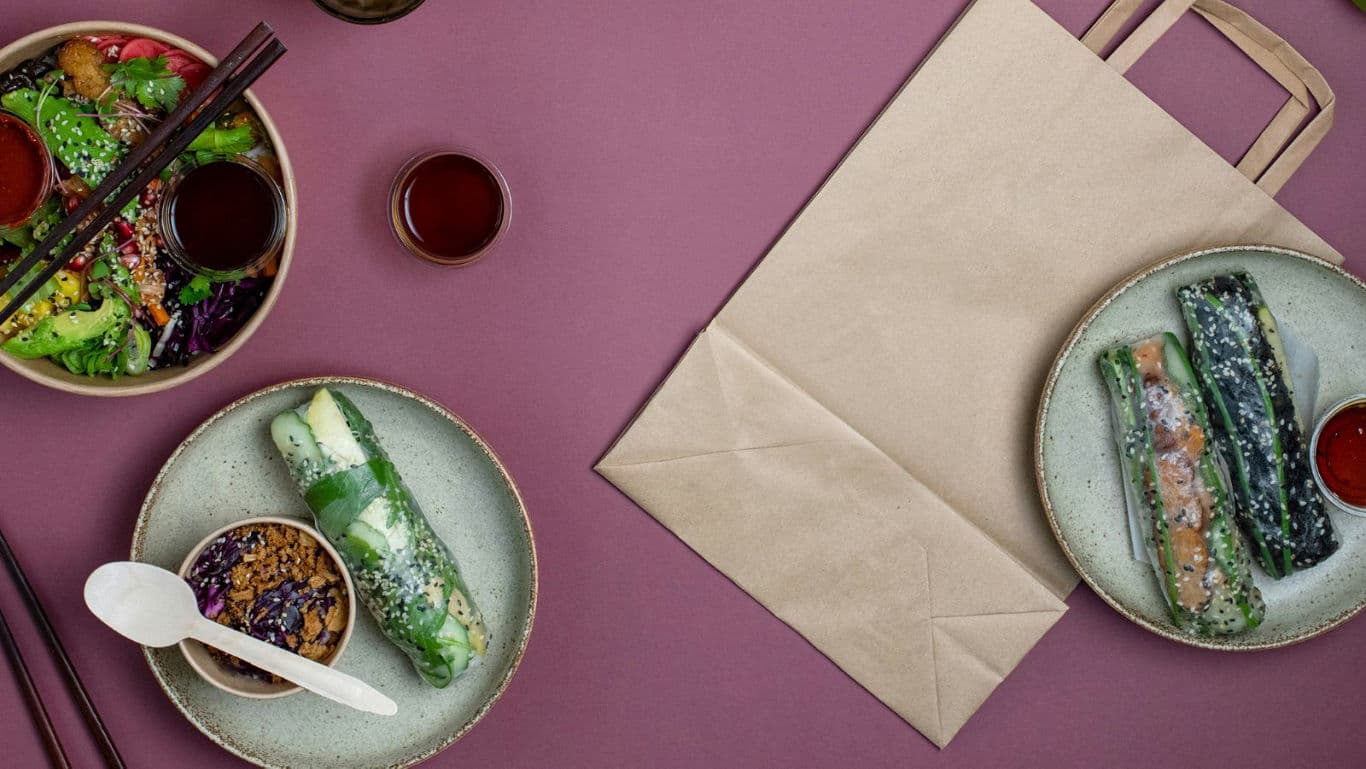 Vietnamese rice paper dishes.