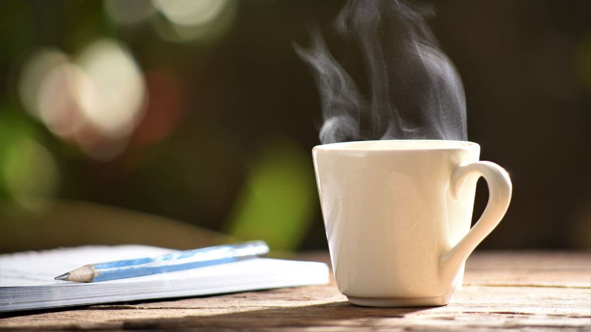 A cup of hot drink