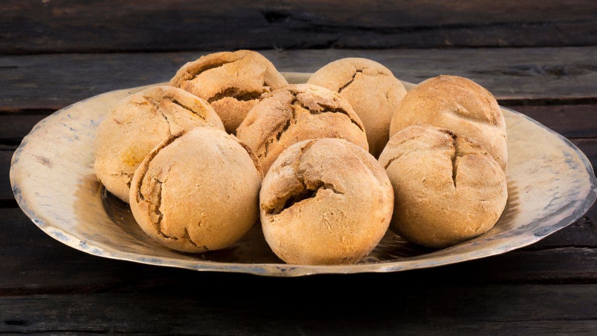 baati on a plate