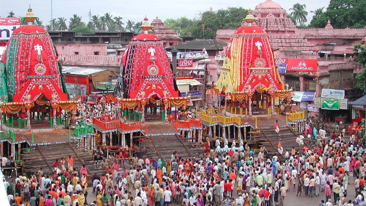 Crowd for Puri Rath Yatra