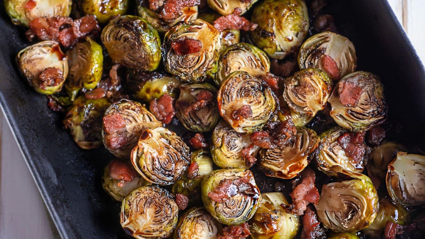 Roasted Brussels Sprouts with Bacon