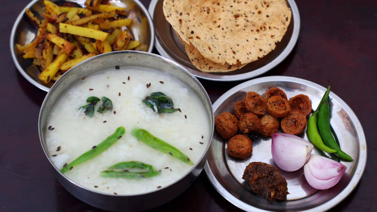 Pakhala bhat spread