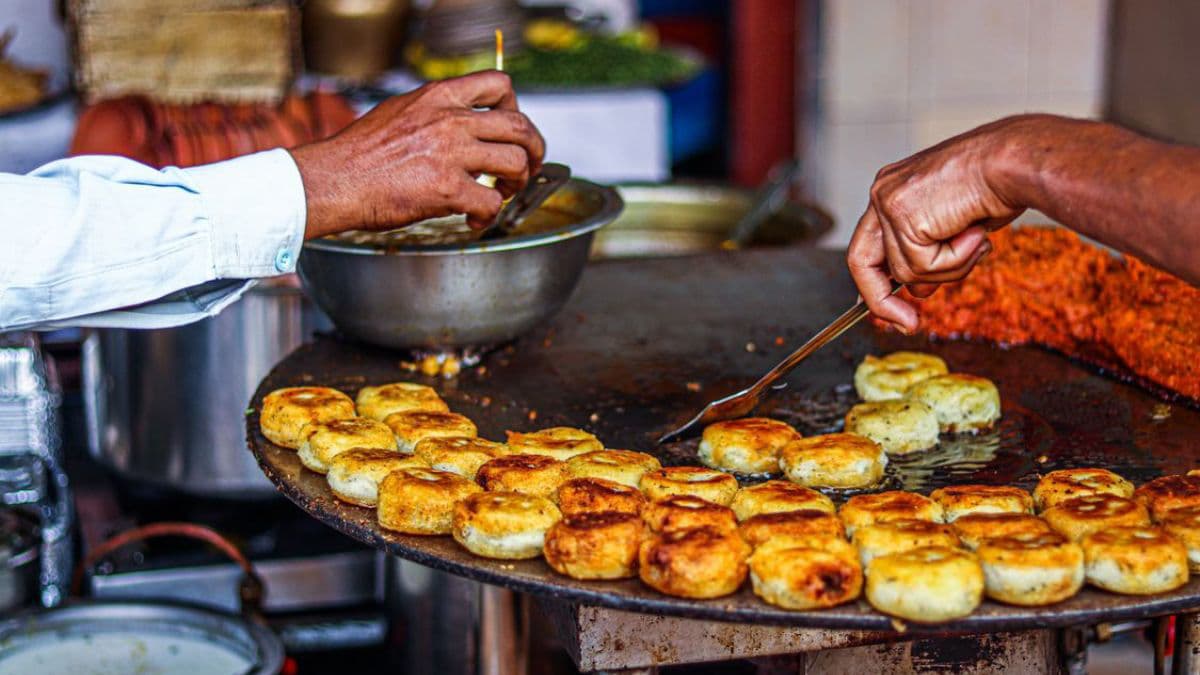 Monsoon season food being cooked