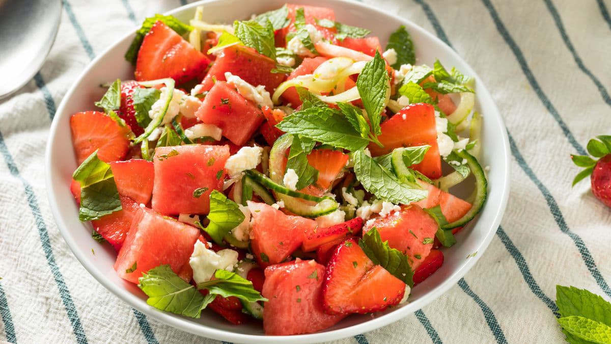 raw watermelon salad