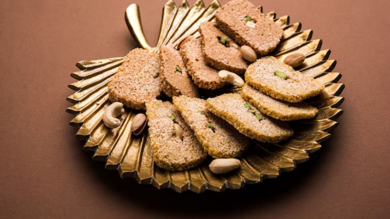Assorted Sweets on Decorative Plate