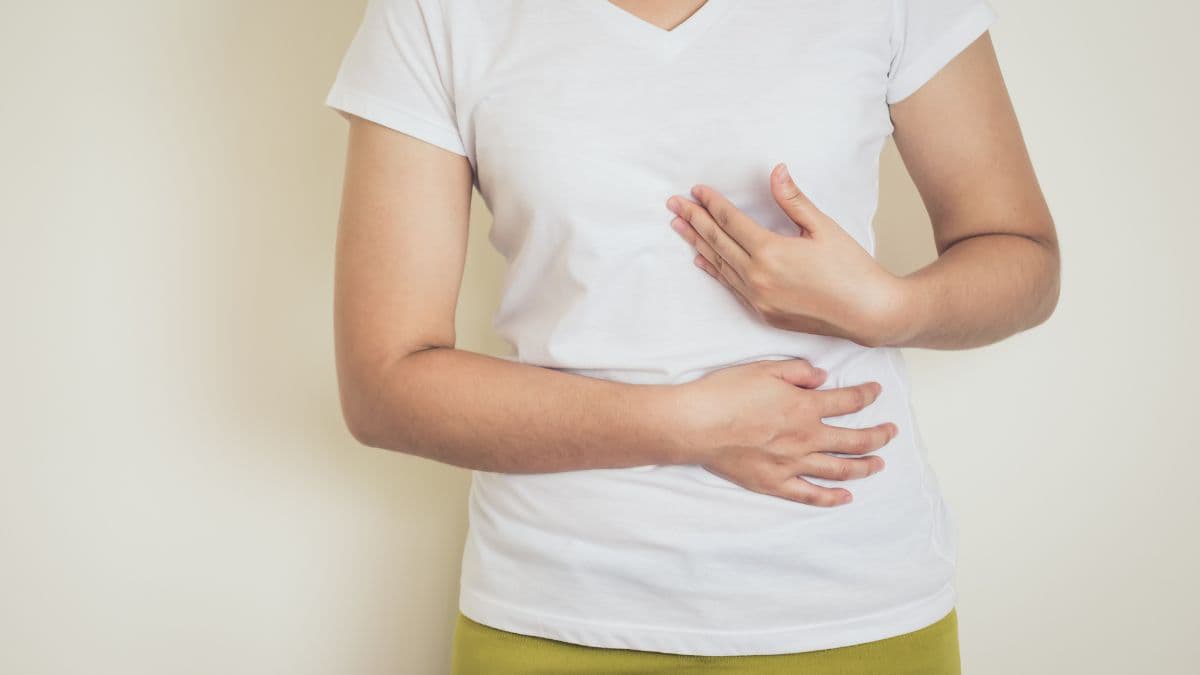 a person with indigestion