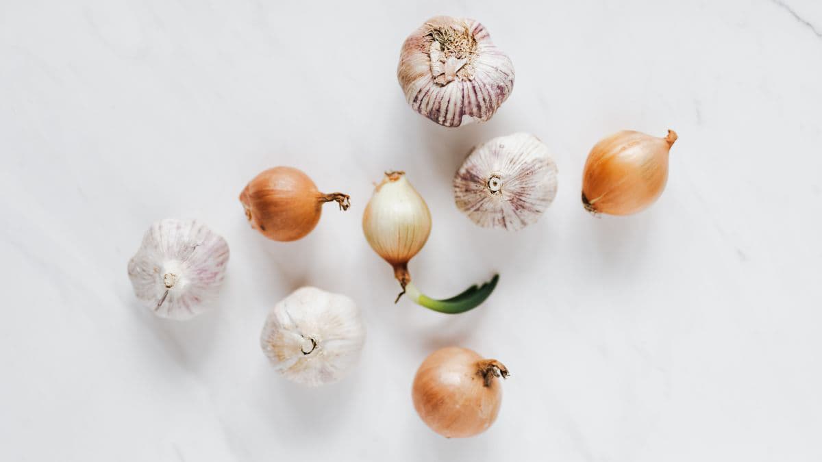 Onion and garlic