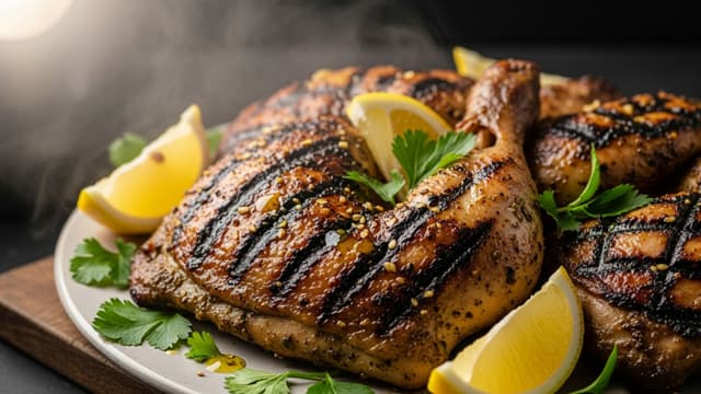 Za’atar Grilled Chicken with herbs